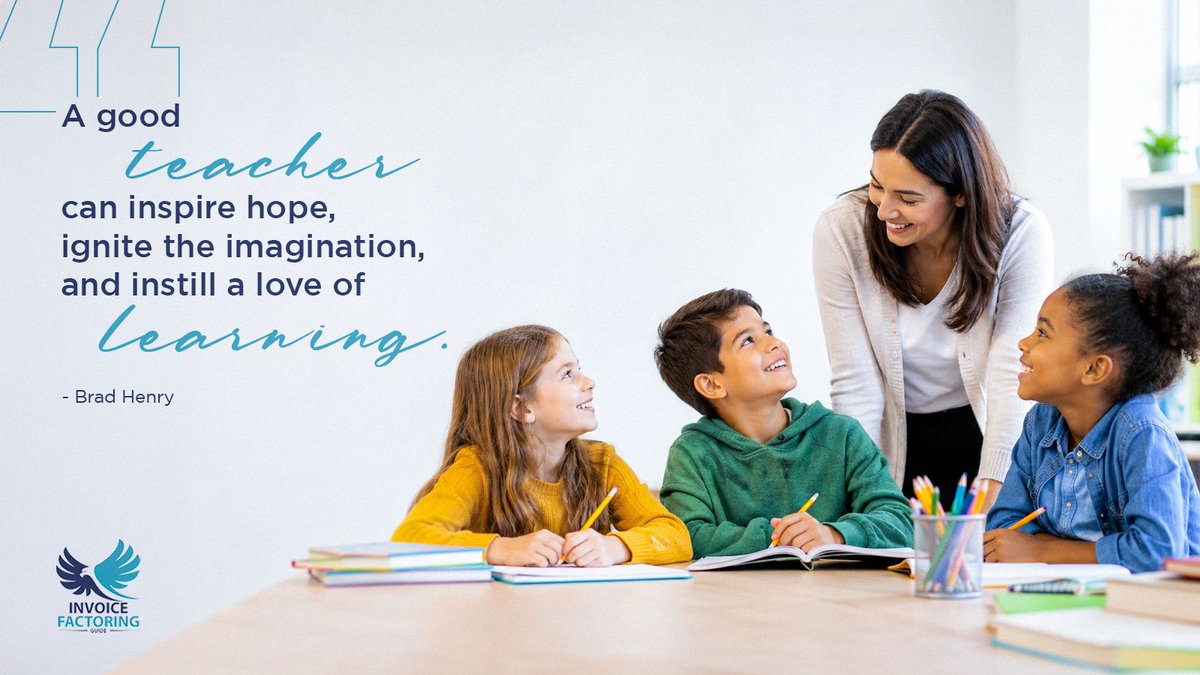 FactoringGuide's tweet photo. To the ones who light the spark 🔥
Who see potential ✨
Nurture curiosity 🧠
And shape more than just minds 🧑‍🏫
Thank you. 🍎

#WorldTeachersDay #QuoteOfTheDay #BradHenry https://t.co/emgn2fZqA1