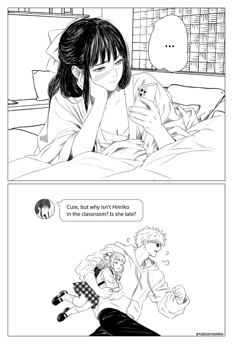 thedozywords's tweet photo. Here's part 2 of Gojo and Himiko Sending Mama Hime a selfie ✌️

Fuel my art with coffee and see exclusive content ☕ https://t.co/ojOY0Ieu6f

#gojohime #satohime #gouta #gojo #utahime #jjk https://t.co/OWuhmXKkaK