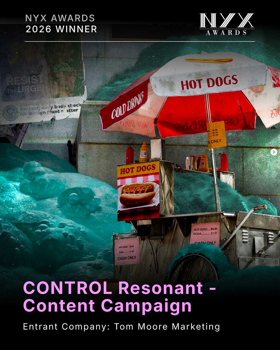 nyxawards's tweet photo. 𝟐𝟎𝟐𝟔 𝐖𝐢𝐧𝐧𝐞𝐫 𝐇𝐢𝐠𝐡𝐥𝐢𝐠𝐡𝐭🏆

CONTROL Resonant - Content Campaign by Tom Moore Marketing
Client: We Are Reach/Remedy Entertainment
Winner's Page: https://t.co/eyQRXh93Z9
🔗 Link in bio

#NYXAwards #MarketingAwards #IndependentCreator #ContentMarketing https://t.co/cAERhUoecv