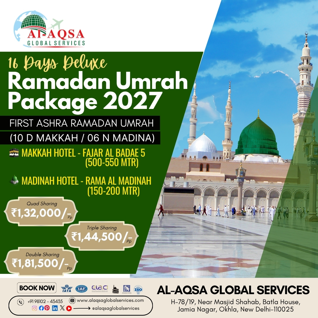 alaqsaglobal's tweet photo. Ramadan Umrah Package 2027 With Al Aqsa Global Services.🕋✨

Experience the blessings of Ramadan in Makkah &amp; Madinah with packages made for every pilgrim. 
.
.
.
.
.
.
.
.
#AlAqsaGlobalServices #umrahwithalqsa #umrah2027 #ramadanumrah #ramadan2027 #ramadaninmakkah https://t.co/nmAG7hH0kI
