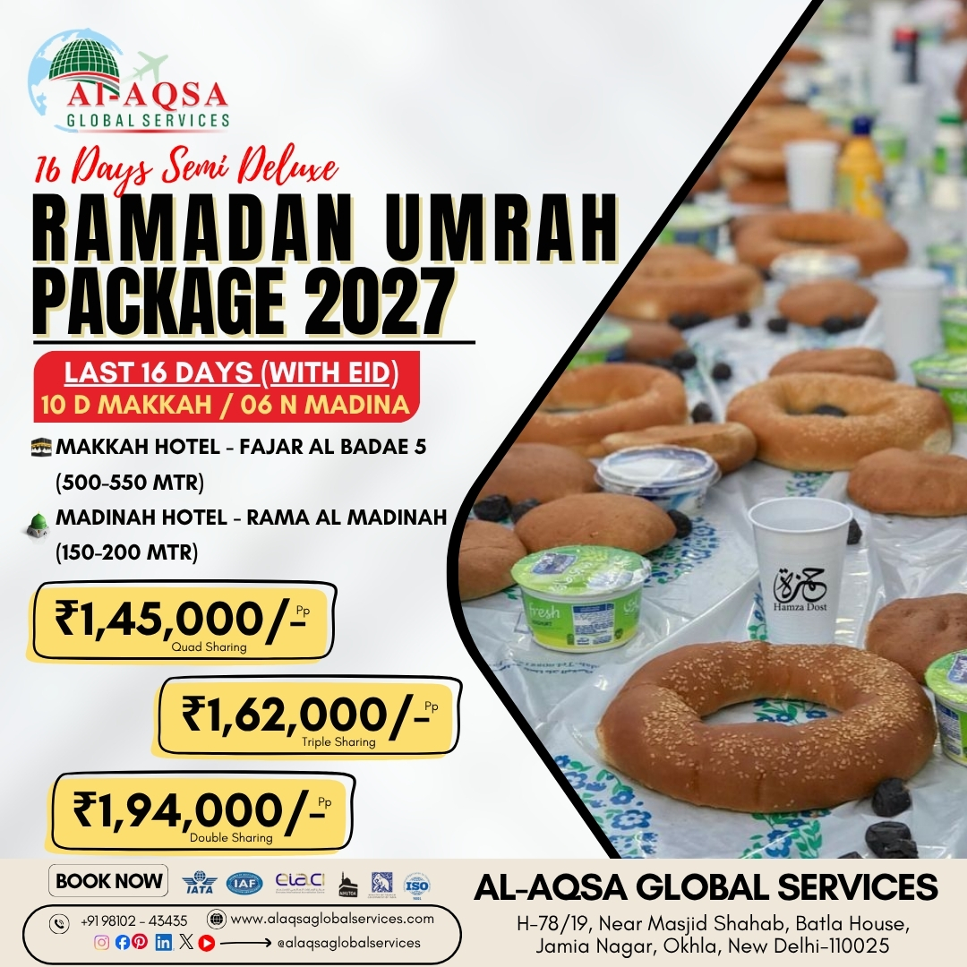 alaqsaglobal's tweet photo. Ramadan Umrah Package 2027 With Al Aqsa Global Services.🕋✨

Experience the blessings of Ramadan in Makkah &amp; Madinah with packages made for every pilgrim. 
.
.
.
.
.
.
.
.
#AlAqsaGlobalServices #umrahwithalqsa #umrah2027 #ramadanumrah #ramadan2027 #ramadaninmakkah https://t.co/nmAG7hH0kI