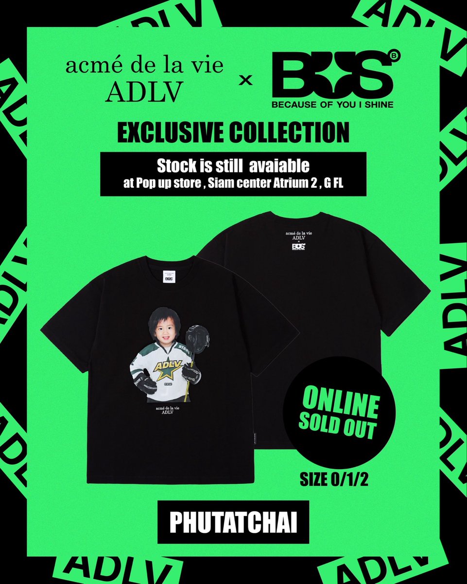 Adlv_Thailand's tweet photo. [ONLINE SOLD OUT] 🔥
 ADLV x BUS l PHUTATCHAI Exclusive Collection

Thank you so much for all your love and support. 🖤

Stock is still available at the ADLV × BUS POP-UP STORE. ✨

📍 Siam Center, Atrium 2, G Floor

#adlvthailand #ADLV
#PHUTATCHAI #ADLVxBUS #BUSbecauseofyouishine