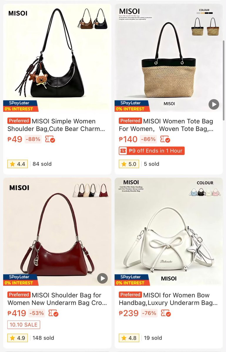 itsamivibesbfhy's tweet photo. UNGATEKEEPING THIS SHOP FOR MY COLLEGE BESTIES AND CORPORATE GIRLIES! 💅✨

If you want expensive-looking bags without the luxury price tag, I got you! 😭🤍 Sobrang ganda ng quality, parang galing high-end boutique pero swak pa rin sa bulsa. https://t.co/syF2lwOC3e