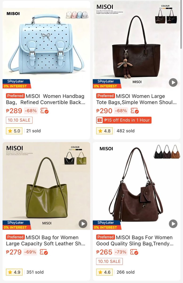 itsamivibesbfhy's tweet photo. UNGATEKEEPING THIS SHOP FOR MY COLLEGE BESTIES AND CORPORATE GIRLIES! 💅✨

If you want expensive-looking bags without the luxury price tag, I got you! 😭🤍 Sobrang ganda ng quality, parang galing high-end boutique pero swak pa rin sa bulsa. https://t.co/syF2lwOC3e