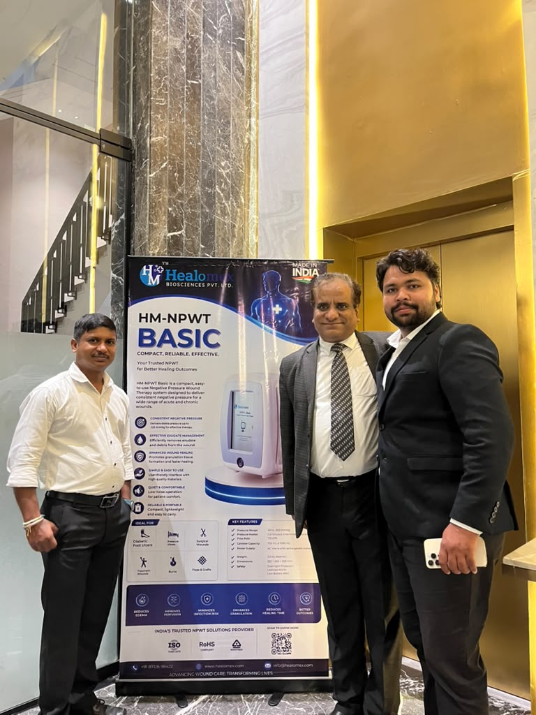 healomex's tweet photo. Healomex at Young Orthopaedic Conference 2026 | Advancing Wound Care with Advanced NPWT

#Healomex #HealomexBiosciences #NPWT #NegativePressureWoundTherapy #WoundCare #AdvancedNPWT #Orthopaedics #OrthopaedicCare #YoungOrthopaedicConference #YOC2026 #Rohtak #WoundHealing https://t.co/pPtYrtJ7TW