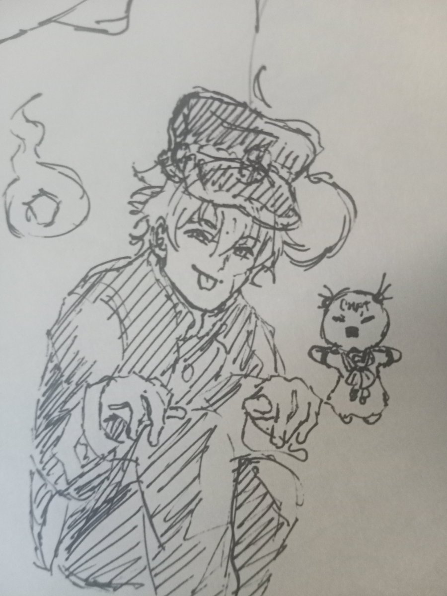 Abi092006's tweet photo. Messy sketches of doc and Kai I

Then Kenji as Hanako from TBHK

#KaiArt
#DoctorDeathArt
#KenjiArt https://t.co/OCO5DJg2Xg