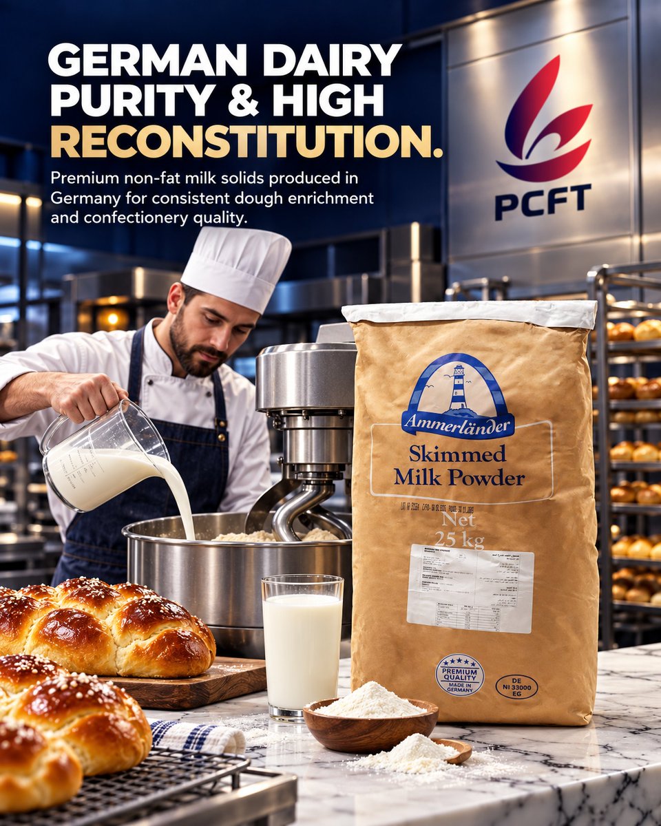 ChoiceFoodstuff's tweet photo. Ammerländer Skimmed Milk Powder 25kg delivers clean dairy taste and smooth solubility for bakeries, confectionery, beverages &amp; professional food production.

👉 Order: https://t.co/65crNwHISz

#SkimmedMilkPowder #GermanDairy #Bakery #B2B #HORECA #FoodServiceUAE #PremiumChoice https://t.co/Lq1DGDuYc6