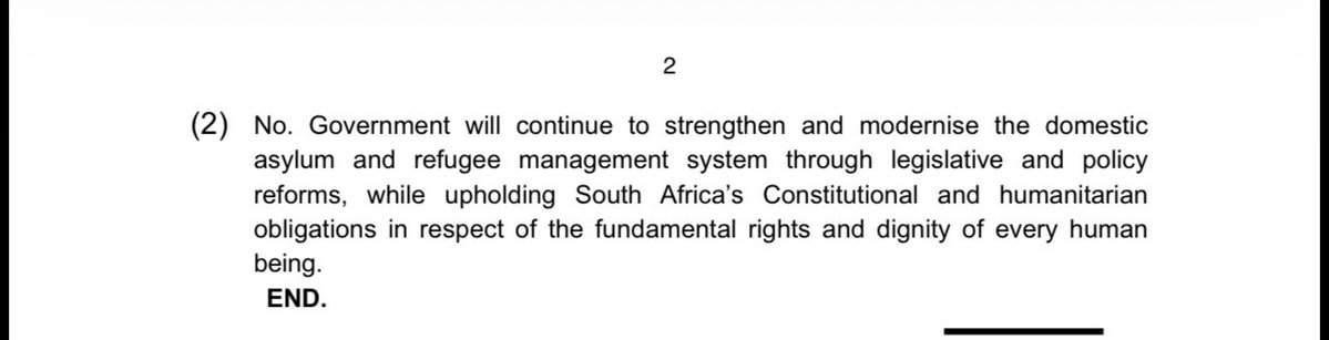 ZungulaVuyo's tweet photo. The government knows there are people who falsely claim to be refugees or asylum seekers &amp; have been abusing the system for years. 

It is unfortunate they don’t want to address this issue.

In whose interests is South Africa governed ? https://t.co/T7lNSsvbQ3