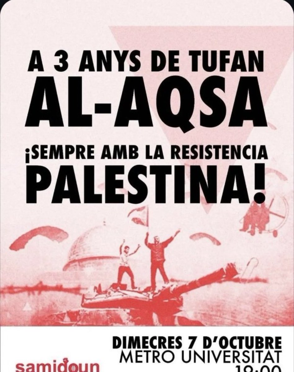 viquirepublica's tweet photo. EUA
Samidoun: designada com a terrorista el 2024. Vinculada al PFLP.

Canadà
Samidoun: inclosa a la llista d’entitats terroristes el 2024. Vincles amb el PFLP.

Alemanya
Samidoun: activitats prohibides des del novembre de 2023.

Espanya
Dues activistes vinculades a Samidoun, Jaldía Abubakra i Míriam Ojeda, investigades per presumptes delictes d’enaltiment del terrorisme.

I aquí, carta blanca.

Mentre uns països prohibeixen o designen aquesta organització, aquí se’ls deixa actuar.

Estan posant les vides de tots en risc. Estem en mans d’autèntics tarats!