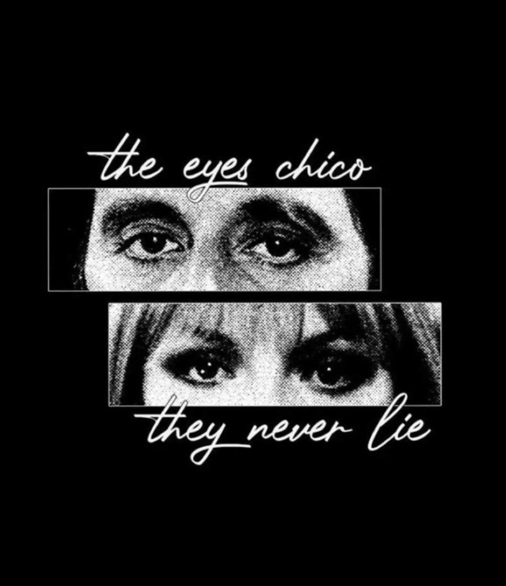 GrootM25's tweet photo. Photo by değişmeyen çok şey var on July 29, 2026. It may be a black-and-white image of a poster with the text: “The eyes, chico. They never lie. https://t.co/vLNt4rvyXd