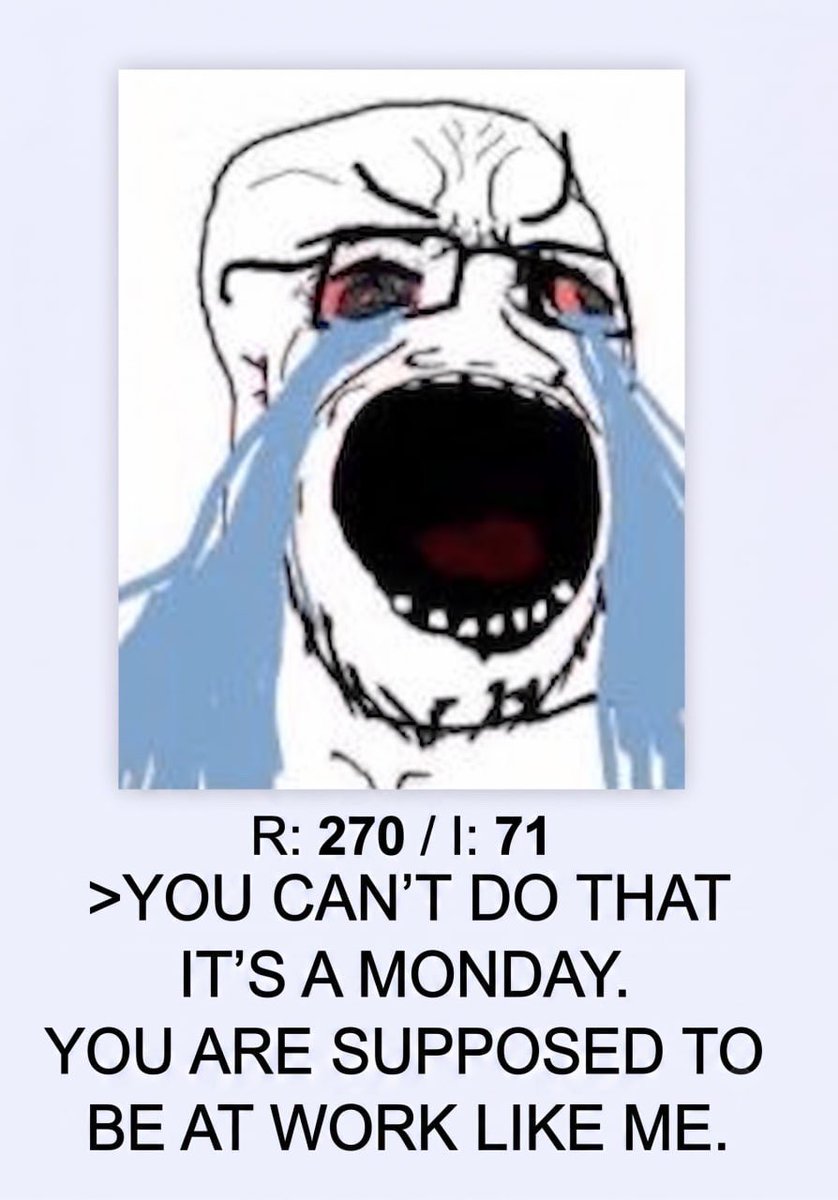 neet_sol's tweet photo. Wake up, employim. It’s time for another 8 hours of work. https://t.co/QjpUr8DxG2