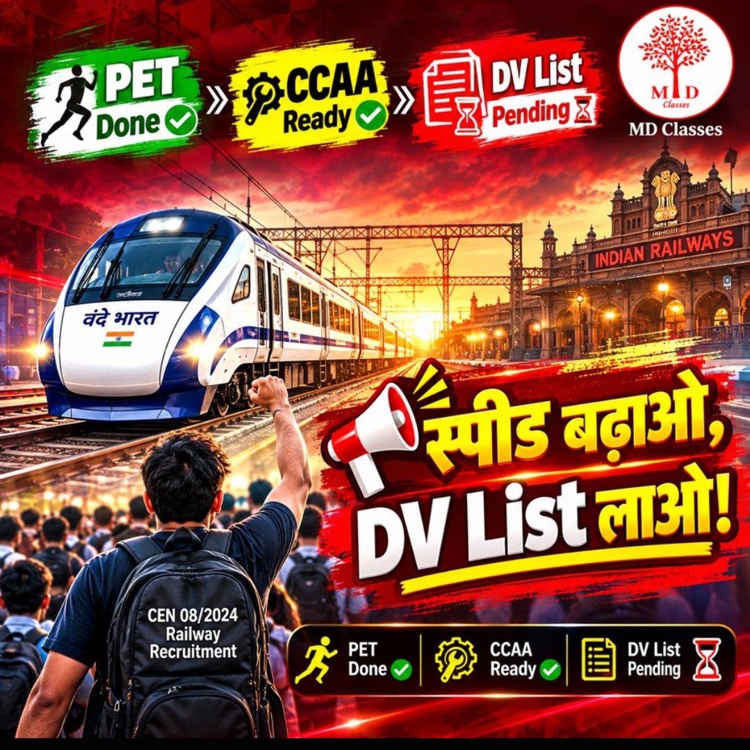 sonuKum2987696's tweet photo. More than 2 months have passed since PET was completed. Why hasn't the result been released yet?
#CEN082024_DV_RESULT_DO
@ashwinivaishnaw @railMinIndia
@PMOIndia @drmprayagrajnc
@CPRONCR @GM_NRly @GMSRailway @GM_NRly @gmwcrailway @GMNWRailway https://t.co/1L49DY2bUc