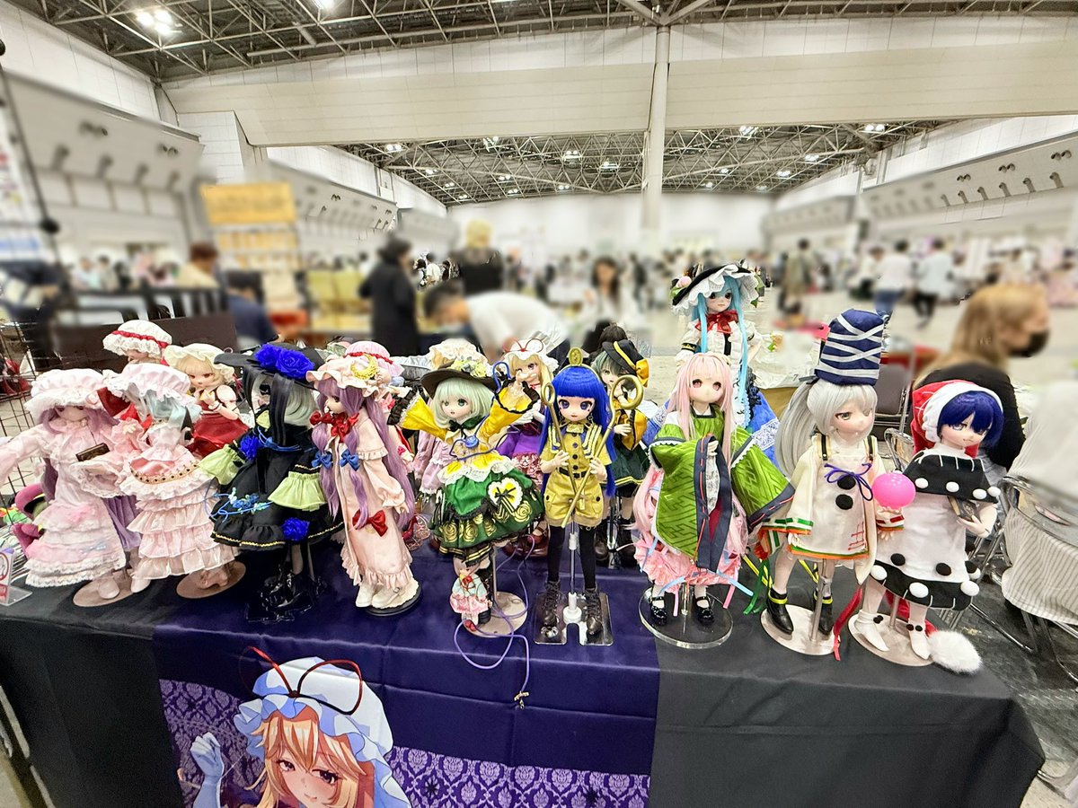 wwwrqd's tweet photo. 例大祭お疲れ様です～
ののあさんのスペースにお邪魔しました。
こんなにたくさんの東方ドールがいて嬉しい！
これからもよろしく՞˶•⩊•˶՞ಣ https://t.co/3UFaT88m2B