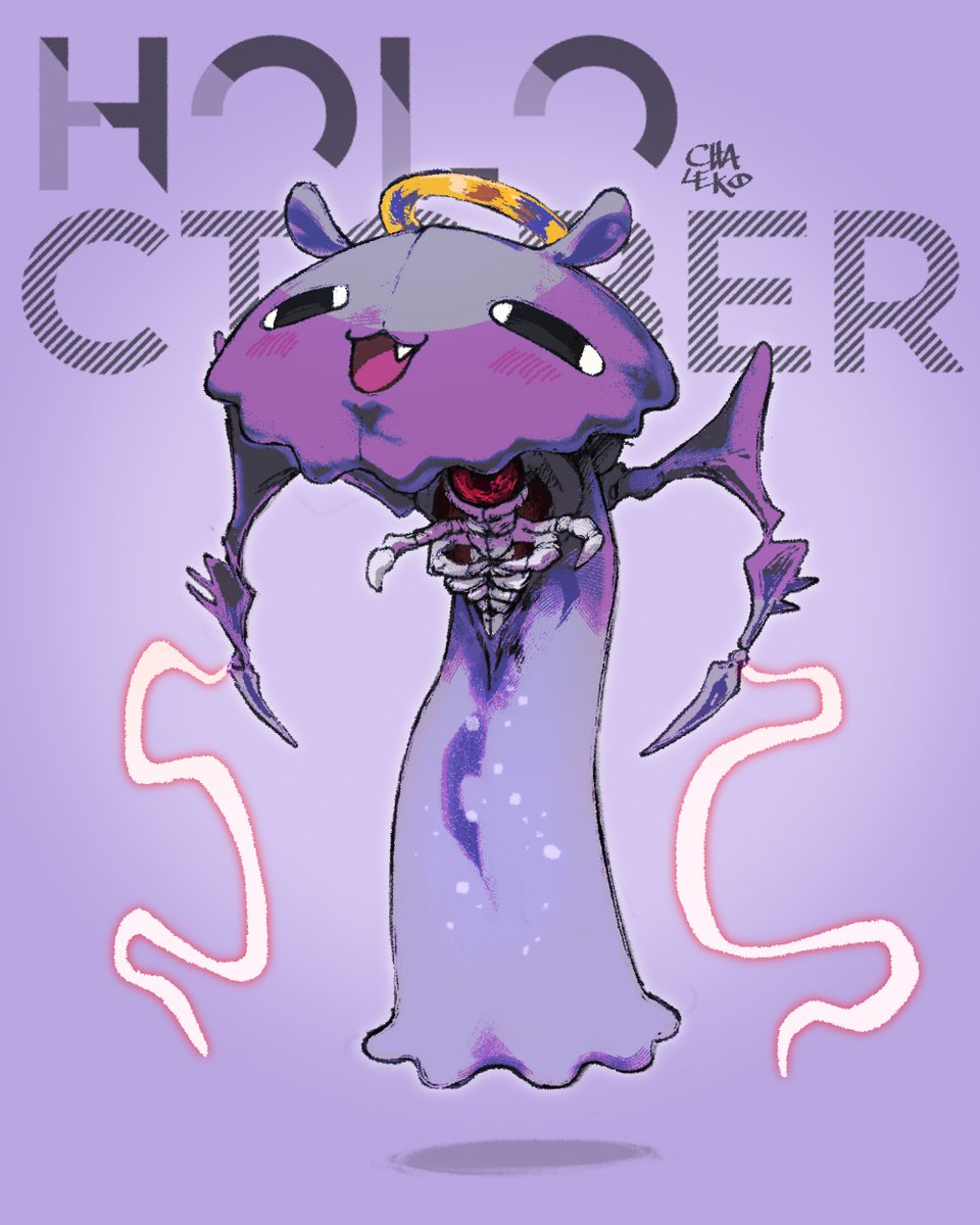 Chalek0's tweet photo. 04 - Angel 🐙

*decisive battle starts playing*

#holoctober #inART https://t.co/dHvohmUmlT