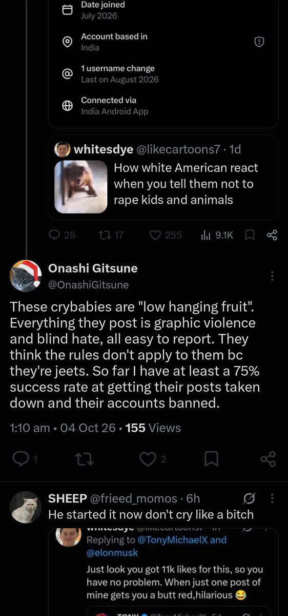 likecartoons07's tweet photo. Lmao, he doesn't even have guts to reply me, but many incels desperately want my account to be suspended, another pussy 😹😹 https://t.co/X4RgTwROWy
