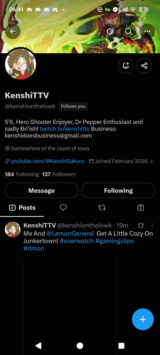 Diggersmun's tweet photo. I thought I would put a post out if you see this but one of my new content account is @kenshionthelowk so please drop a follow I would love the help boosting it! https://t.co/V3FrI5mSVG