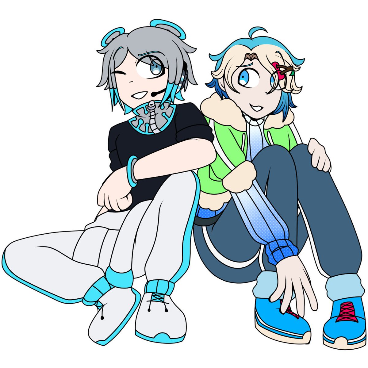 SparkWolfHunter's tweet photo. 2 Utau Boyos voiced by the same person, welcome to the duo:
Nozomi Kan and Tansan Sora https://t.co/RGh8uDcdR1