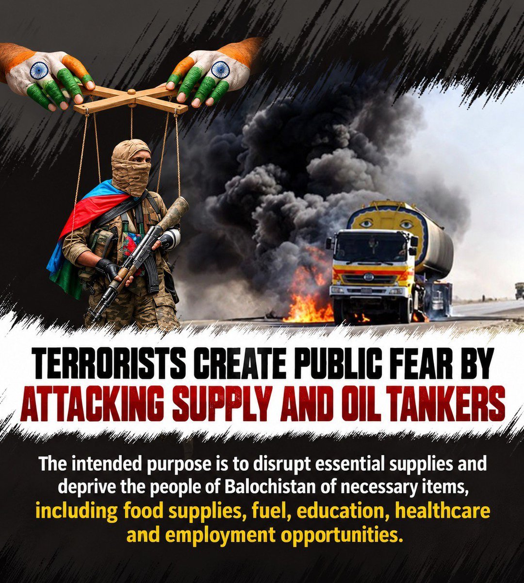 Sadiamaree05's tweet photo. Burning vehicles on the streets and terrorizing the public at gunpoint is no sign of bravery. The primary objective of the *Fitna-e-Hindustan* is to spread fear and panic among the masses; however, the Baloch people reject these nefarious designs and continue 
#Balochistan https://t.co/B2HMEgwF8d