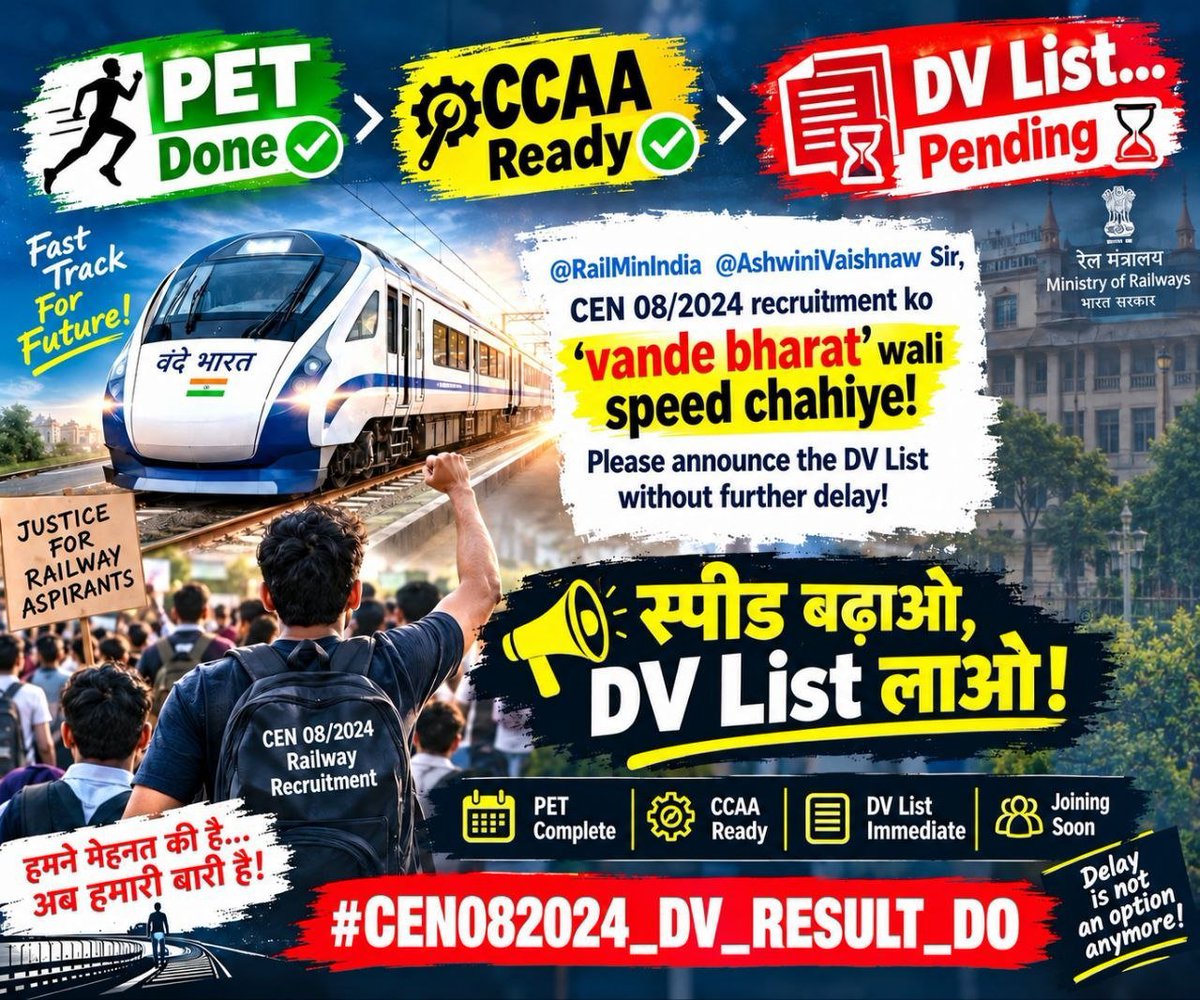 Rahul91562's tweet photo. RRB GROUP D Final Result 

#CEN082024_DV_RESULT_DO 

@RailMinIndia @AshwiniVaishnaw https://t.co/enJzouZF31