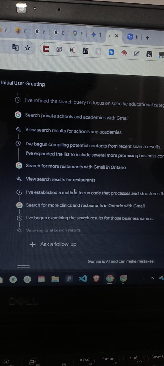 YashGuptap's tweet photo. 🚀See how my goggle gemini automatically find lead's send emails if you want how automate these things comment "Automations" https://t.co/PiPiTgPb1S