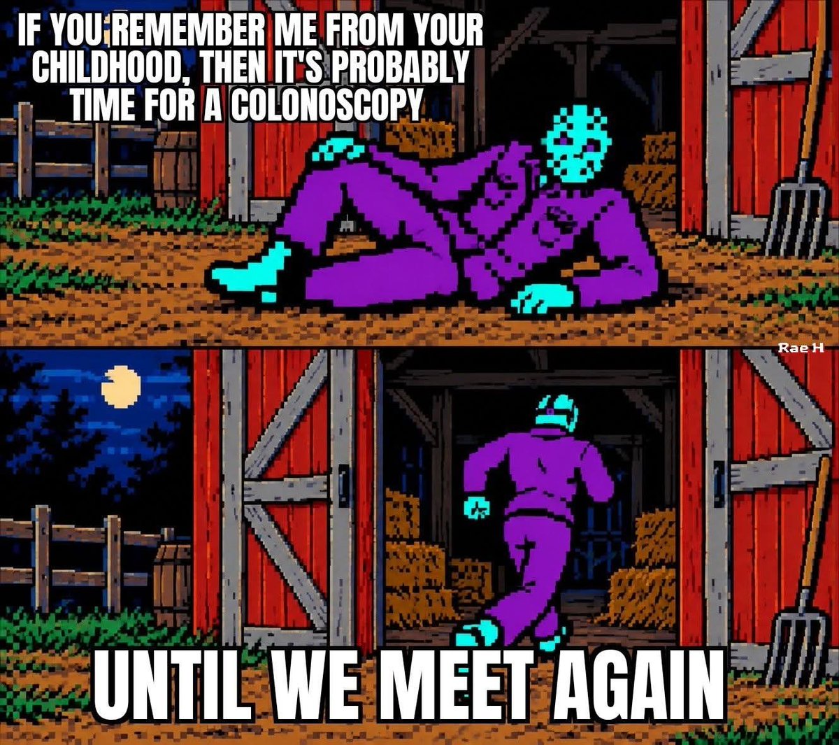 DN010892's tweet photo. A spooky reminder⏳️🎃💀
#UntilWeMeetAgain 
#JasonVoorhees 
#FridayThe13th
#Videogames 
#Gettingolder 
#CrystalLake
#Cultclassic
#Halloween
#Nintendo
#Nostalgia
#Hilarious
#Memes 
@ifkate
@RifNatasha
@Wokey386579
@MTGraveStudio
@LilBunnyGamer
@Phillip67171003 
@ThomasR71437323 https://t.co/hi7GMQZY2Q