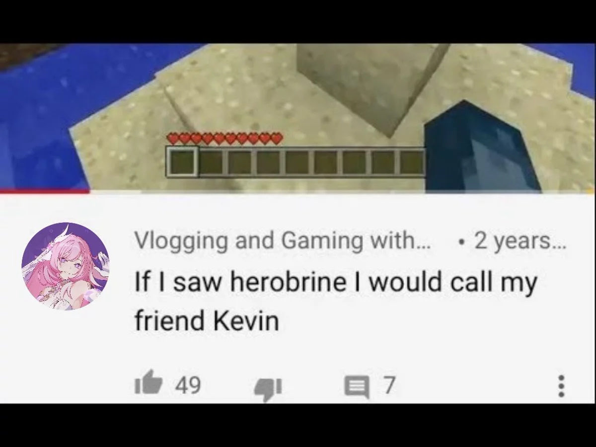 twoodlescore's tweet photo. i really like this image she would do that if she saw herobrine https://t.co/PtkQaBnX8p