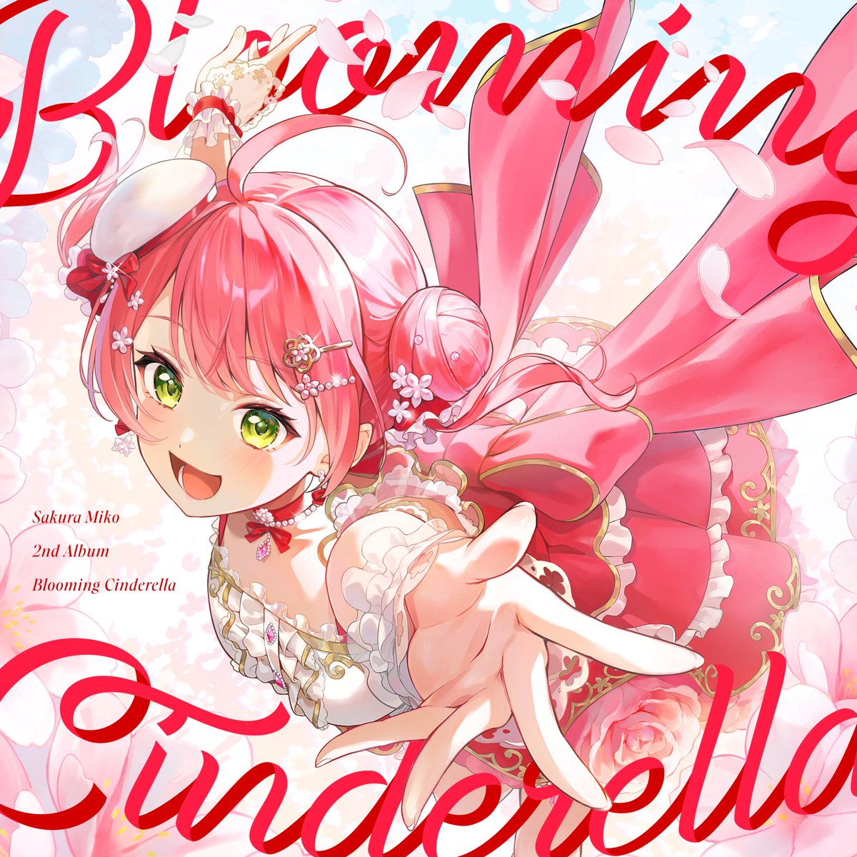 hololiveRECORDS's tweet photo. 🎧NEW RELEASE!!🎧 

#さくらみこ @sakuramiko35 によるNew Album『Blooming Cinderella』がリリース🌸

2nd Liveを控えるさくらみこ渾身の2nd Albumがついに完成🎉
豪華プロデューサーによる珠玉の楽曲が詰め込まれた作品です！

🔽配信リンク🔽 
https://t.co/9meIFbePtB

#咲き乱れみこち
#ホロライブ
