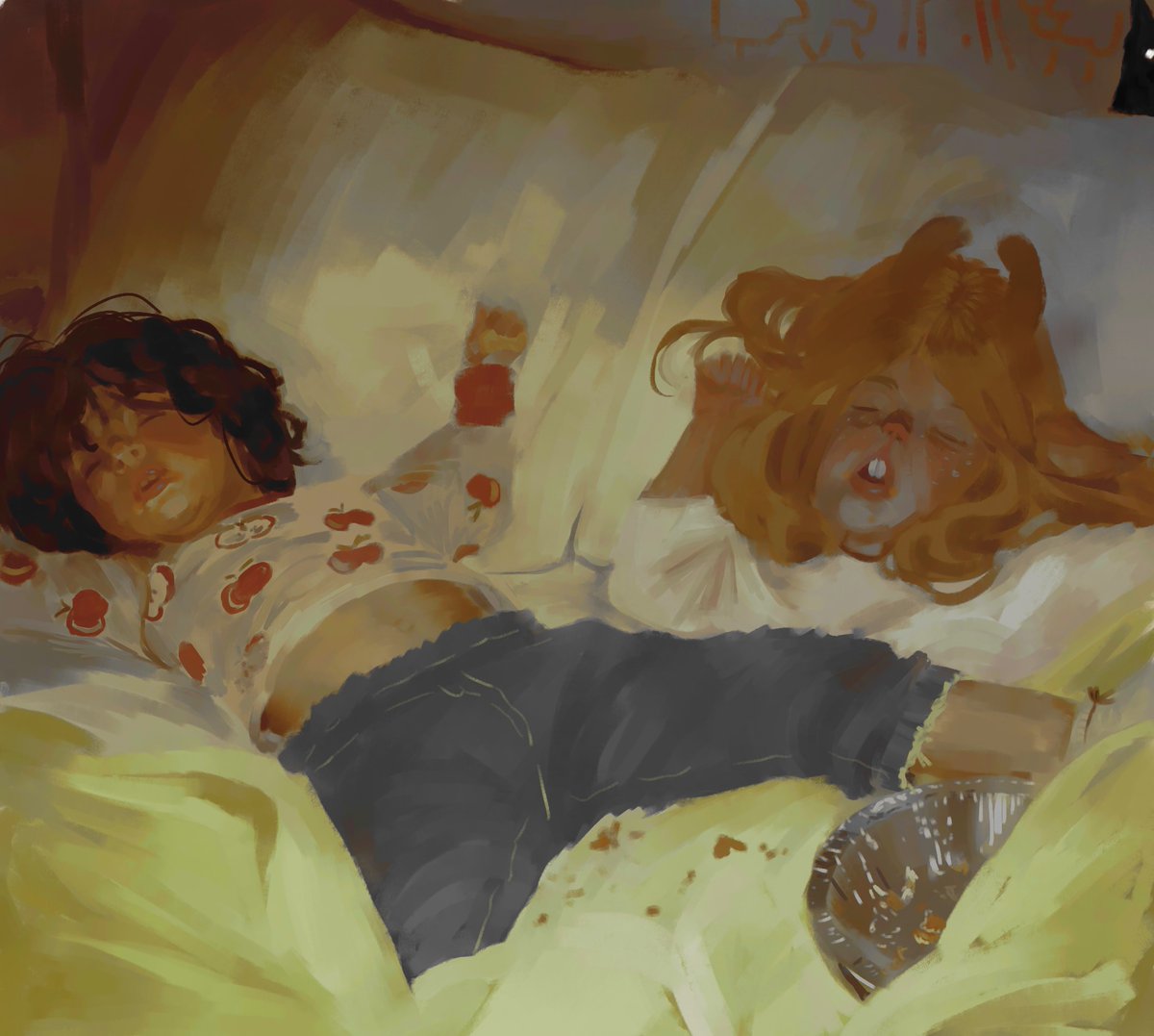 lan_lex15657's tweet photo. Lil Kris and Ellie. I’ve made butterscotch cinnamon pie that shit took forever 
#deltaruneㅤㅤㅤ #deltarunefanartㅤㅤㅤㅤ https://t.co/pt368fCDSL