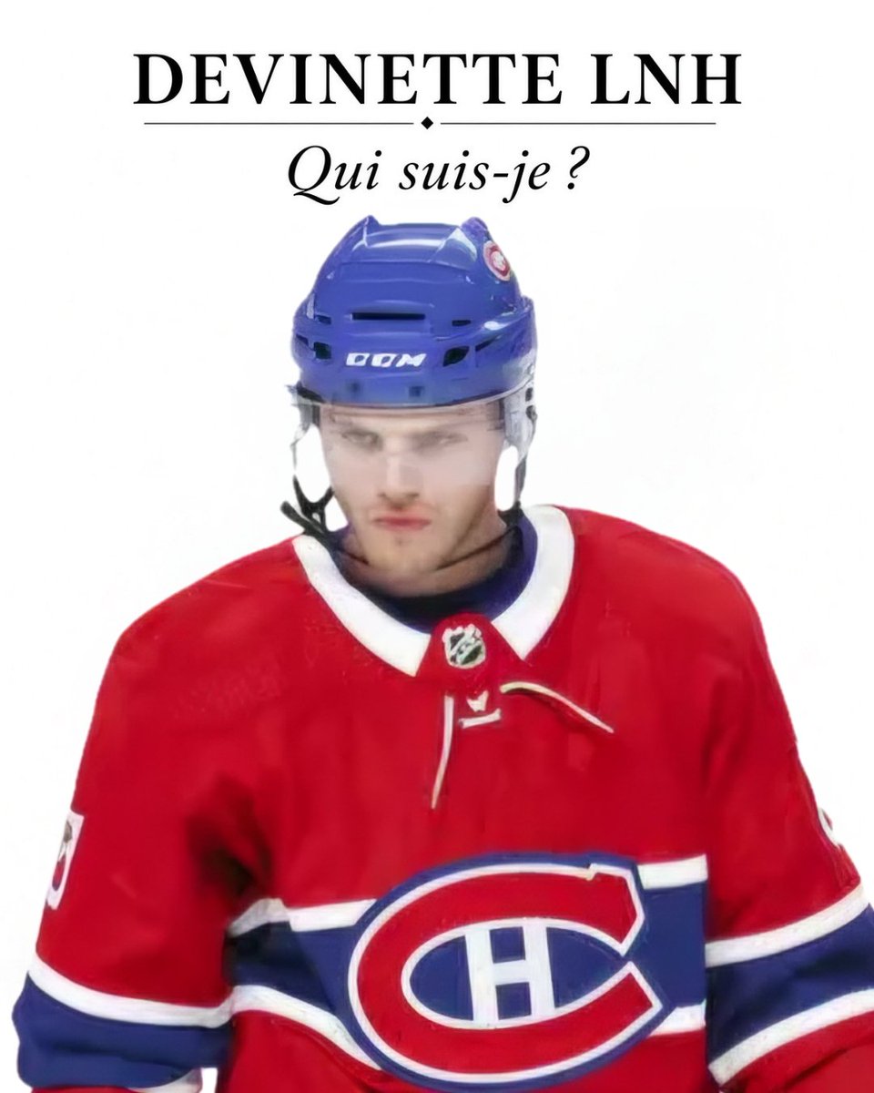 PhilThePoete's tweet photo. Je laisse ça ici sans indice supplémentaire.
Qui suis-je ?
Édition réaliste.
Format réaliste.
Devinette LNH :
Qui est ce joueur ?
Ne trichez pas en allant vérifier avec l'IA.
Bonne chance !
#DevinetteLNH #LNH #NHL #NHLplayer #philthepoete https://t.co/2pXQETlH3A