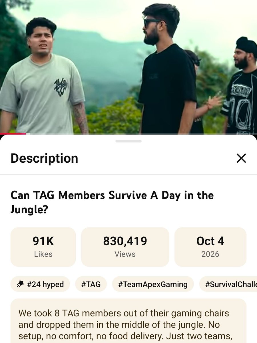 TAG_ON_TOP's tweet photo. The reach of this video on Team Apex Gaming's YouTube channel is incredible.
#TAGonTOP https://t.co/KeaXHwrpPc
