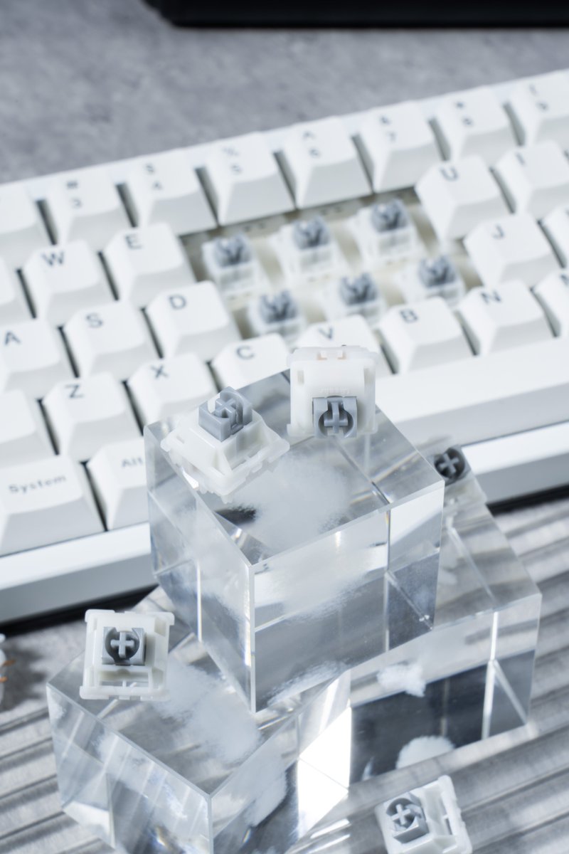 ukeebs's tweet photo. Ukeebs Snowy Silver⚡️
Speed linear switch with 1.2mm pre-travel.
Light 35gf actuation, dual-stage spring &amp; pre-lubed.
Fast, snappy &amp; direct keystrokes for gaming.

👇https://t.co/sFnnF5jjHg

#Ukeebs #Gateron #SnowySeries #MechanicalKeyboard #LinearSwitch #CustomKeyboard https://t.co/Zrnq21p73T