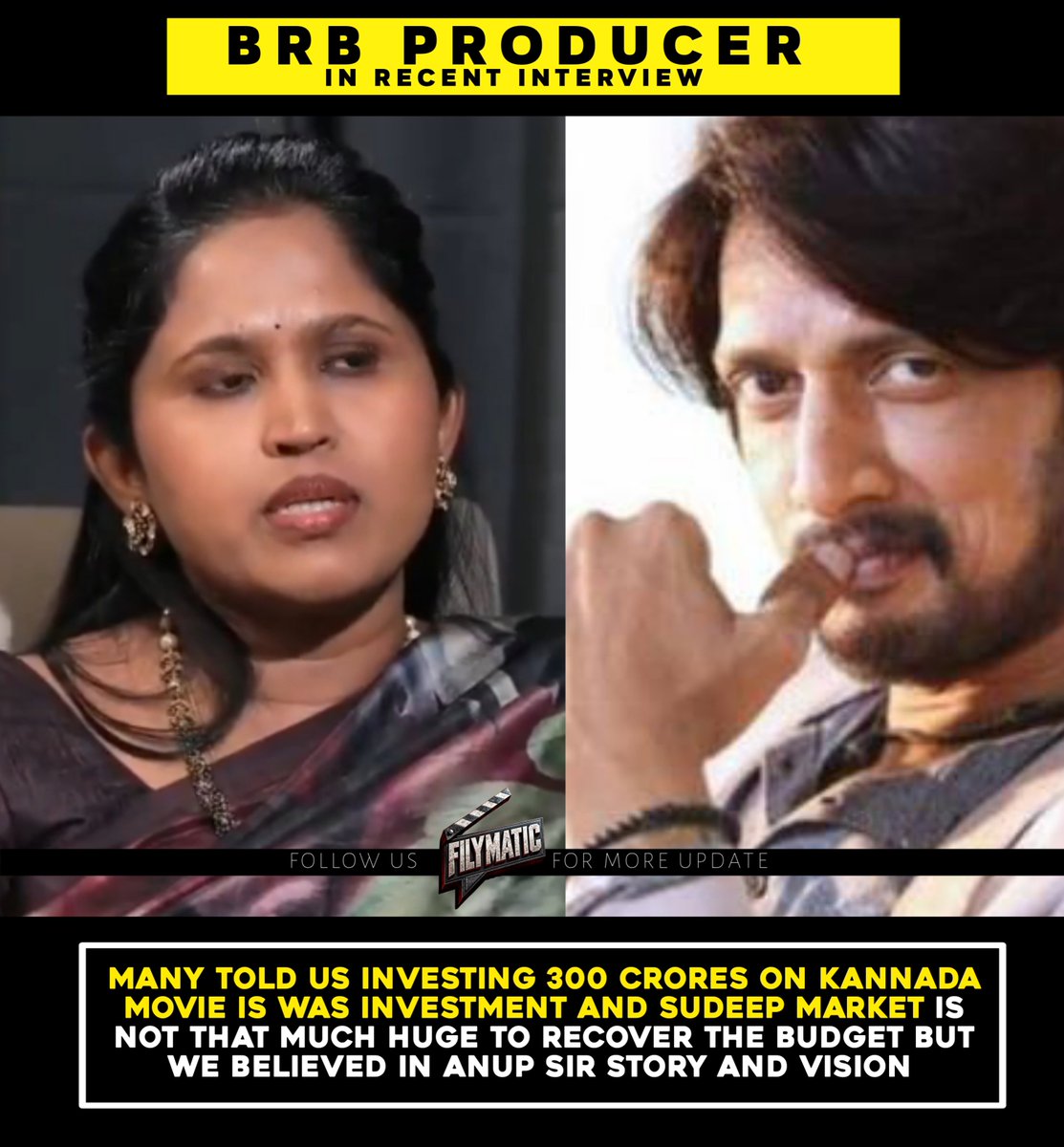 Filymatic's tweet photo. #KicchaSudeep - #BRBFirstBlood - 300cr Budget https://t.co/kRwKspbah9