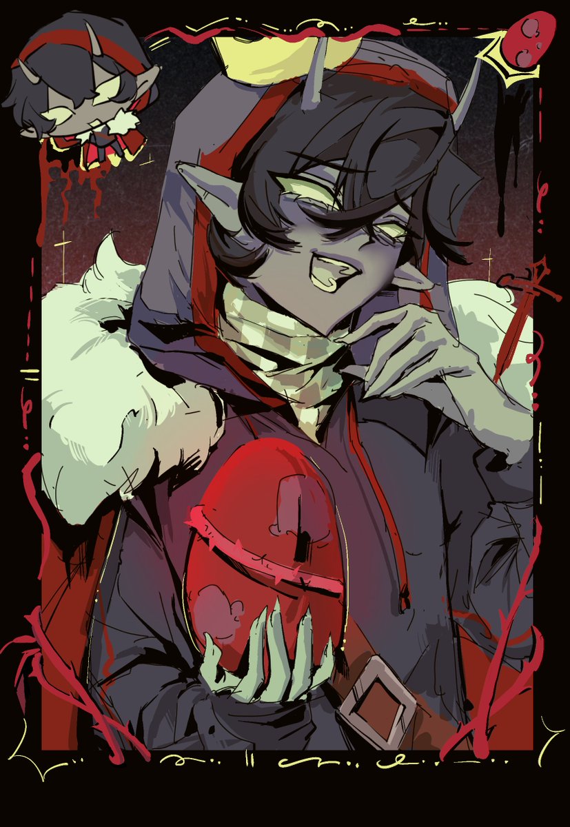 Pipjuert's tweet photo. #skephalo #skeppyfanart #badboyhalofanart #skeppy #badboyhalo 我的天我终于登上了！🥺☺️❤️ https://t.co/CjL5M1ibPC