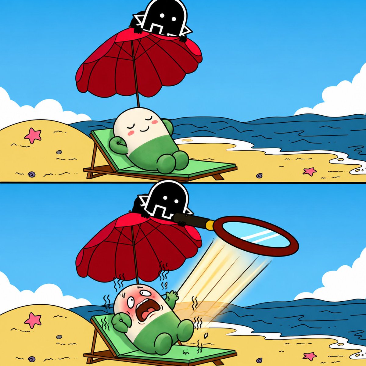 Pumpfun_Ghost's tweet photo. $Cupsey: “Finally, some peace and quiet.” 

$Ghost: “You said you wanted a pump, right?” https://t.co/daKuScvGcz