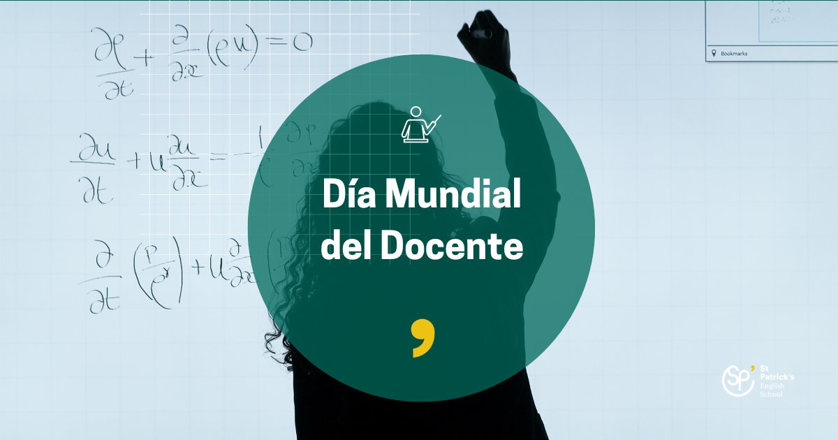 StPatricksSS's tweet photo. ����‍🏫 Hoy es el Día Mundial del Docente y queremos celebrarlo con sus protagonistas, los/as profesores/as.

👍 Porque vuestro día a día en los colegios es el éxito del día a día de la sociedad, ¡gracias!, eskerrik asko!, thanks!

#DiaMundialDeLosDocentes
#TogetherShapingTheFuture https://t.co/3fMS735ZzO