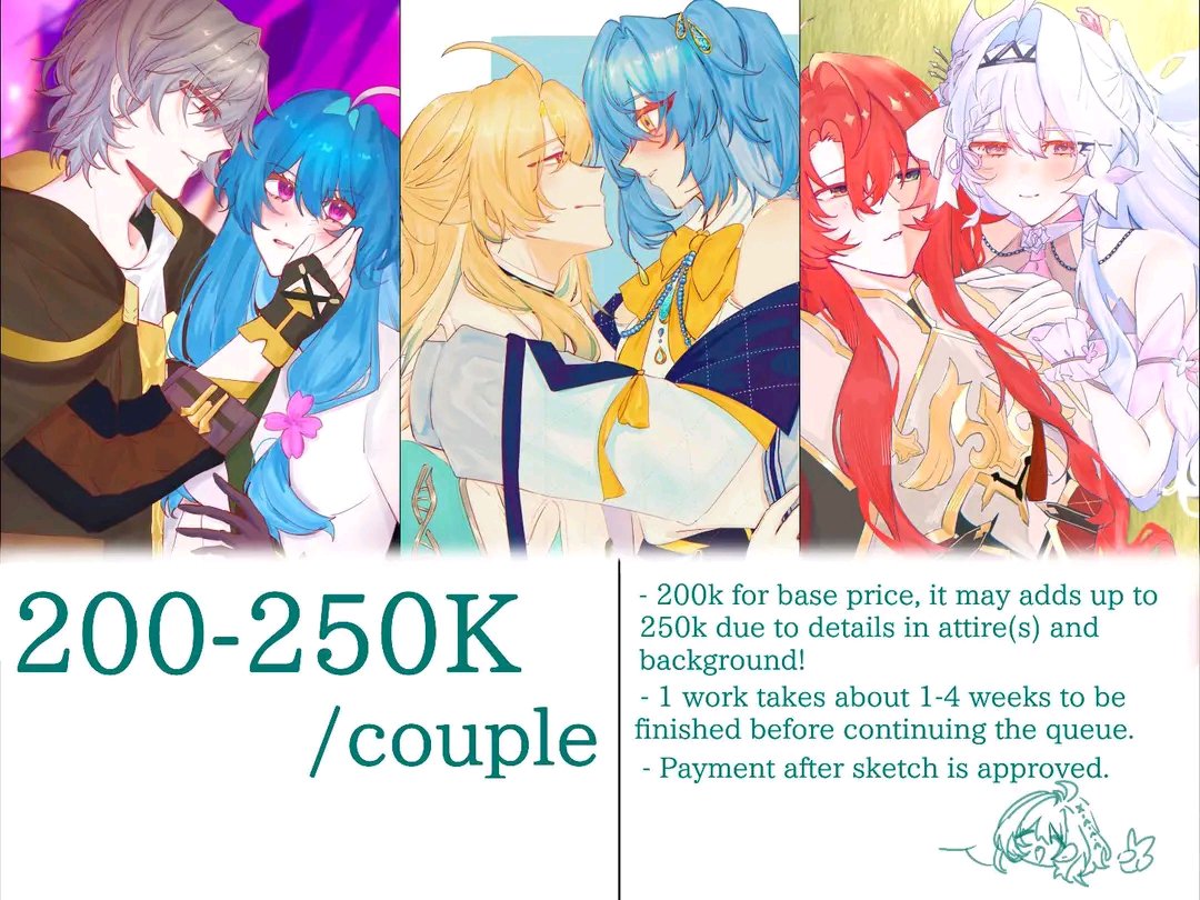 anxgrskanojo_'s tweet photo. halo! aku buka commission di bawah, silakan dibeli apabila berminat (⁠人⁠⁠•͈⁠ᴗ⁠•͈⁠)♡ kalau ada yang perlu didiskusikan kembali tentang ToS, silakan dm! <3 untuk slot always available 🌸

retweets are really appreciated!!! 🥹🩷 https://t.co/UVxhVDhNF6