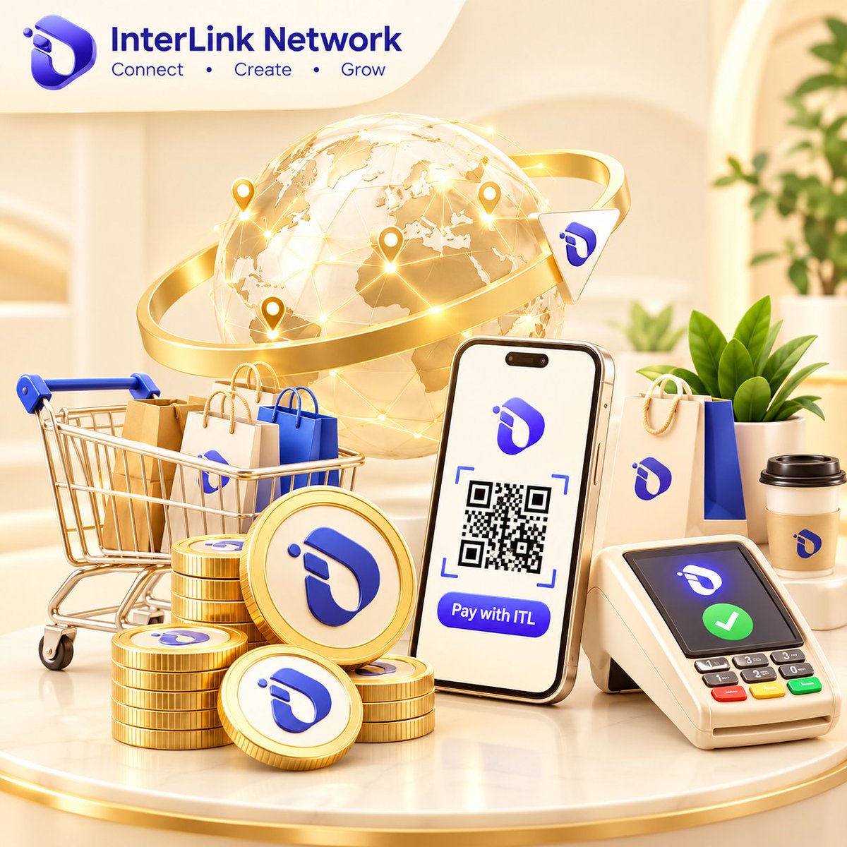 ekambaram143's tweet photo. 🛒💙 SMART PAYMENTS FOR GLOBAL COMMERCE — PAY WITH ITL! ✨
Connect • Create • Grow! 🚀🌐
Bringing $ITL directly to store counters, shopping carts, and global marketplaces worldwide! 💳⚡
#InterLink #ITL #ITLG #PayWithITL #Web3Commerce https://t.co/DdCVpsctVt