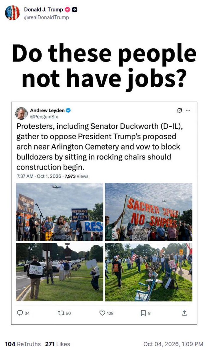 AFistfulOfTruth's tweet photo. #TrumpTruthHighlights
POTUS is leading up to WHO is paying these people. We all know. #Obamagate is on the horizon. https://t.co/gyp059HLBB