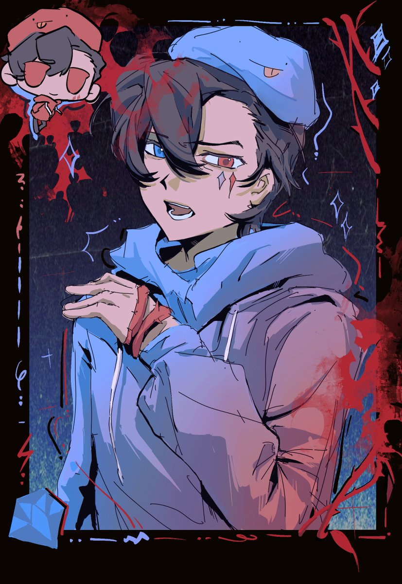 Pipjuert's tweet photo. #skephalo #skeppyfanart #badboyhalofanart #skeppy #badboyhalo 我的天我终于登上了！🥺☺️❤️ https://t.co/CjL5M1ibPC