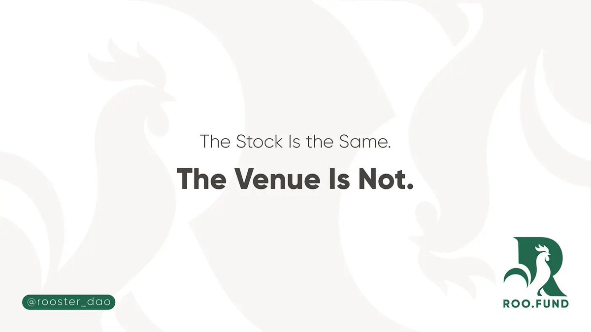 roo_fund's tweet photo. SEC just opened a 5-year pilot for tokenized US stocks on AMM venues.
 
But the token isn’t the story — venue quality is. Depth, halt sync, fresh data.
 
https://t.co/qVdic8MQlw turns venue condition into strategy-access data.
 
👉 Full piece:https://t.co/UFtSANGTcY
 
#RWA #SEC https://t.co/NXXvWjyJb5