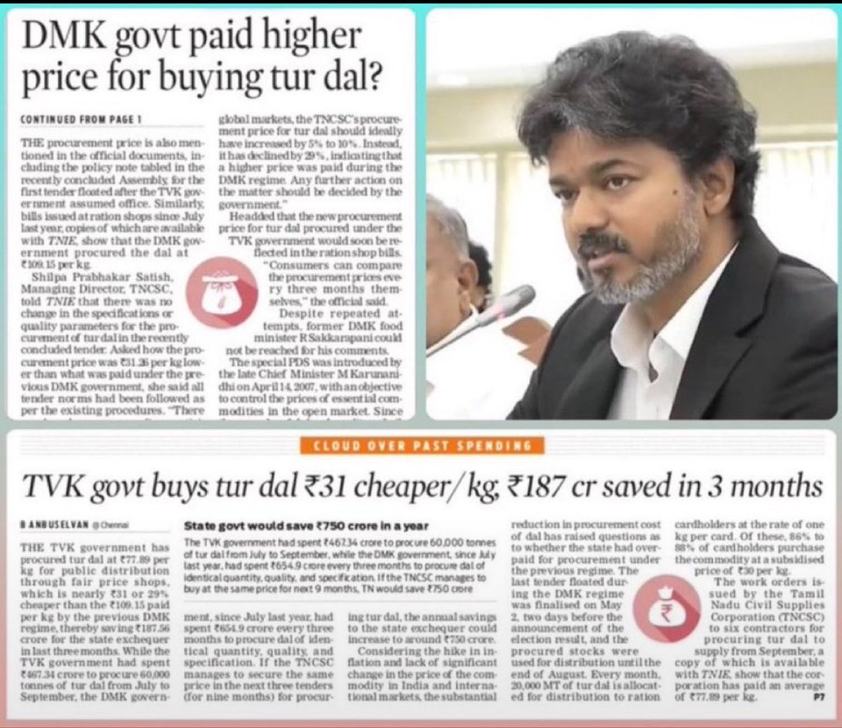 LincySpeaks's tweet photo. Phenomenal @TVKVijayHQ Anna🔥🔥
₹187 crore saved in just 3 months, this is how people’s money is protected. https://t.co/II45HTHbeu