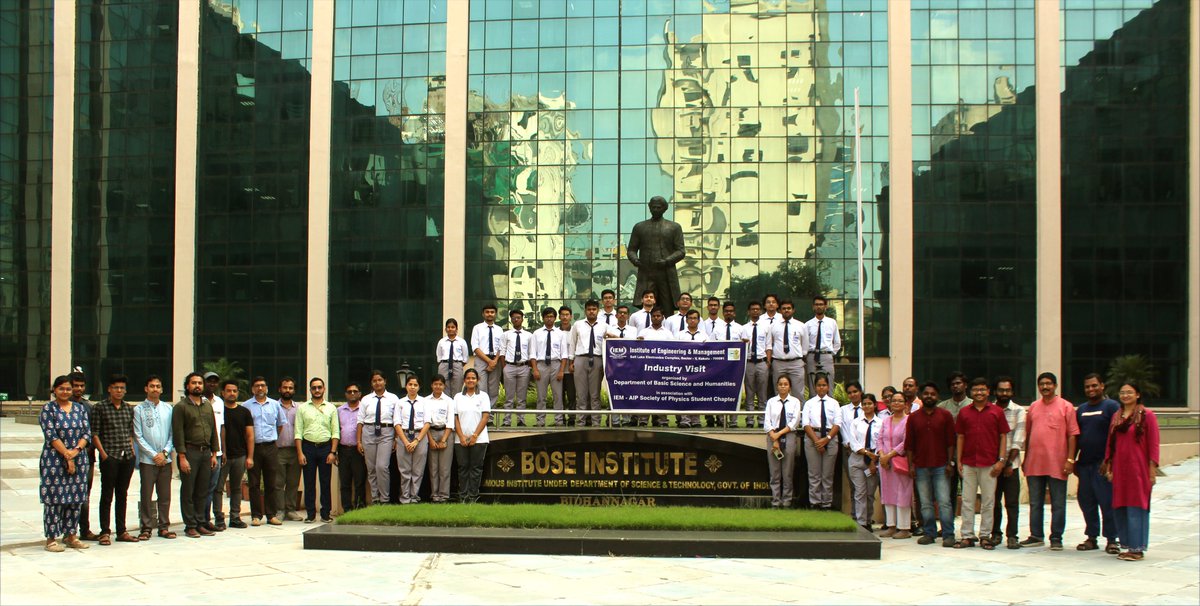 bose_institute's tweet photo. Students and some Faculty members from Dept. of Basic Sciences and humanities, IEM, Saltlake visited some of the laboratories of the Department of Physical Sciences, Bose Institute, Unified Academic Campus on 29.09.2026 and interacted with the scientists.
@IndiaDST @IndiaDST https://t.co/axlDjlSxD6