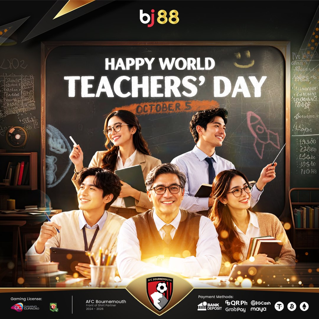 BJ88PHP's tweet photo. HAPPY WORLD TEACHER'S DAY!🍎📚

Wishing a wonderful Teachers' Day to all the dedicated teachers who make a difference in the lives of their students every single day. ⭐️🧑‍🏫🫡 https://t.co/IJkhh0nBlM
