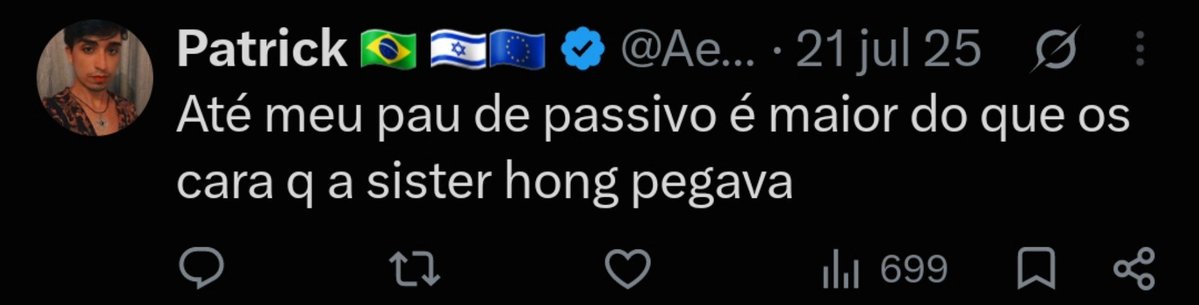 AzulDiet112's tweet photo. @AeWhore_ Conservador que fala que tem "grelinho", que é "fêmea", que tá com o "cu piscando" Kkkk se toca irmão, você pode se afundar no seu fetiche de querer agrader heteros e a direita, mas você sempre vai ser um VIADINHO igual todos os outros, que vai se fuder igual https://t.co/K3TxcU7eJE