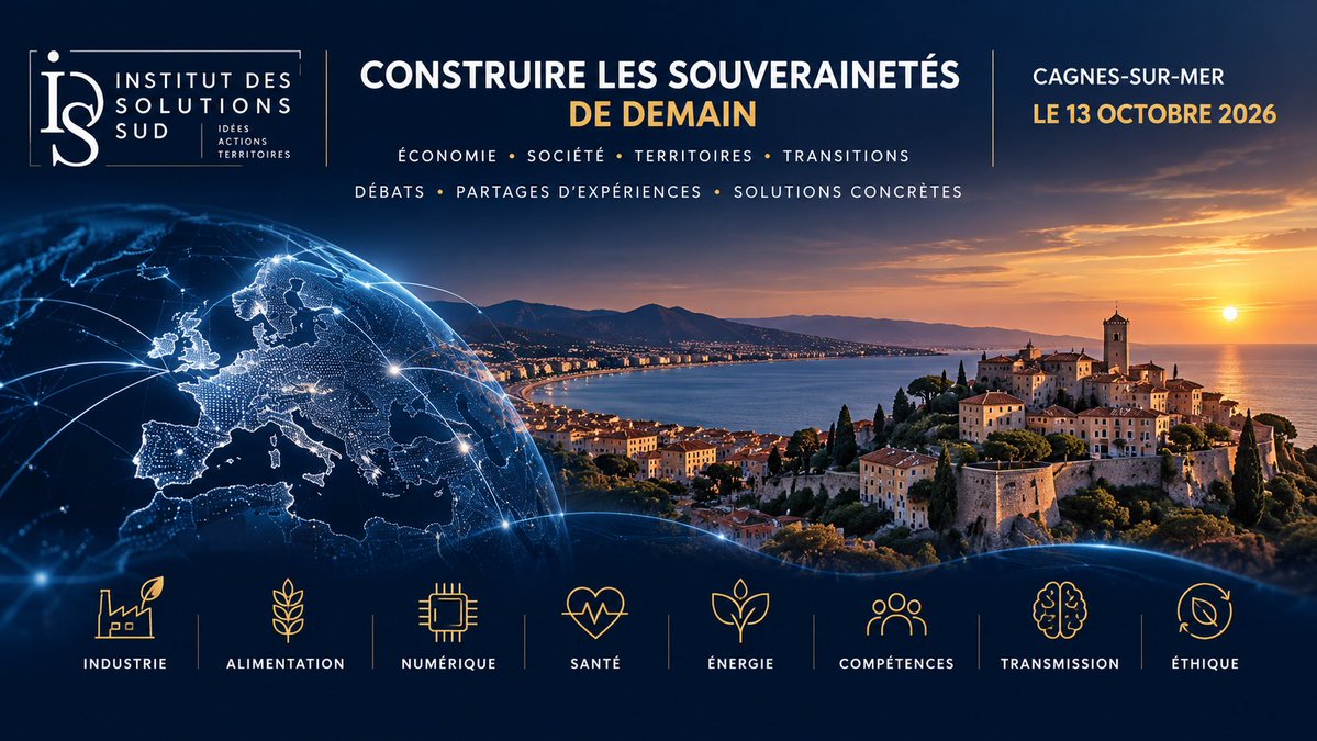 DavidSimplot's tweet photo. Construire nos souverainetés, c’est conserver la capacité de comprendre, choisir, produire et agir. Et cela suppose autant de maîtriser les technologies que de développer les compétences humaines : un enjeu au cœur des échanges du 13 octobre à Cagnes-sur-Mer https://t.co/Xmy74Yp727 via @IDS_France Sud #Souveraineté #Innovation #Compétences