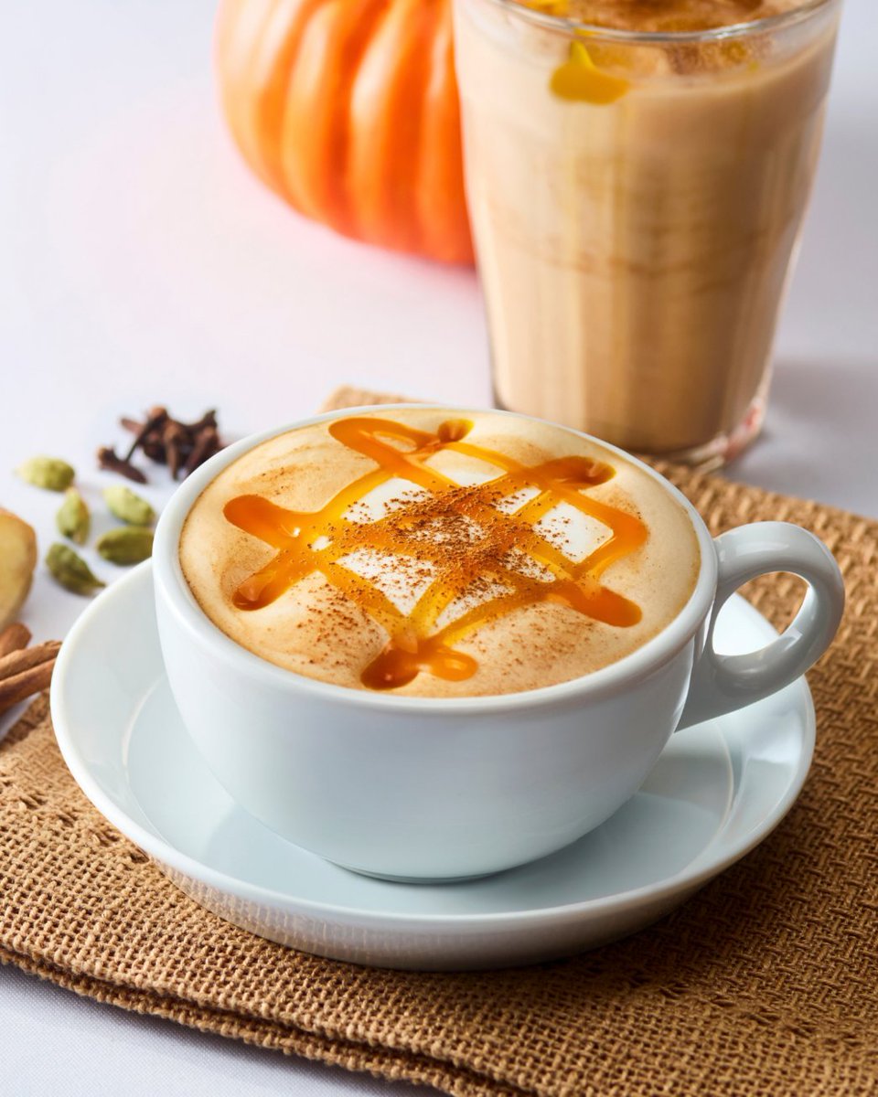 Tullys_jp's tweet photo. 🎃🍂 10.7（水）より、“＆TEA パンプキンチャイミルクティー”も登場!

かぼちゃのやさしい甘さに、シナモンやカルダモンなどのスパイスが心地よく香る秋限定のチャイミルクティー。
ひと口ごとに広がる豊かな香りが、少しずつ深まる秋を感じさせてくれます。

ほっとひと息つきたい日に、ぜひお楽しみください☕

#パンプキンチャイミルクティー
#タリーズ