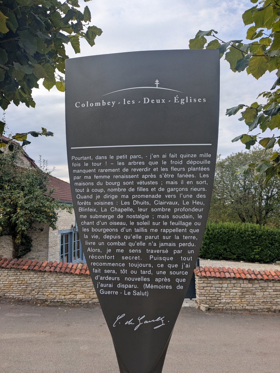 Maryceciliajose's tweet photo. Blessed to visit the beautiful home and resting place of one of my heroes, the great Charles de Gaulle, and to walk in the woods that he loved. A man whose Catholic faith, devotion to family, courage and patriotism remain a huge inspiration to us all. đšđ” #DeGaulle #Colombey https://t.co/NwrLhiSPY7