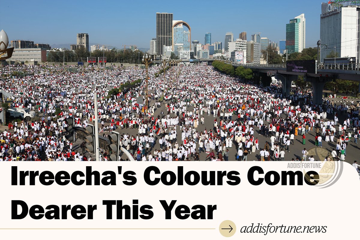 addis_fortune's tweet photo. Tens of thousands gathered around Meskel Square for this year's Irreecha held last week, the thanksgiving festival, in a swirl of colour, song and dance. #Irreecha #Oromo #Ethiopia #Culture #Celebration
Read more - https://t.co/AY2VEVWbVQ https://t.co/beWIMwJvYW