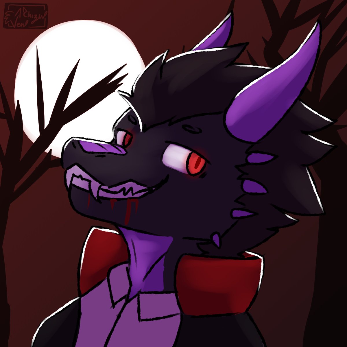 CypherDragon's tweet photo. Amazing H'ween icon done by @VenChizu ! thank you! https://t.co/OByPigHz87
