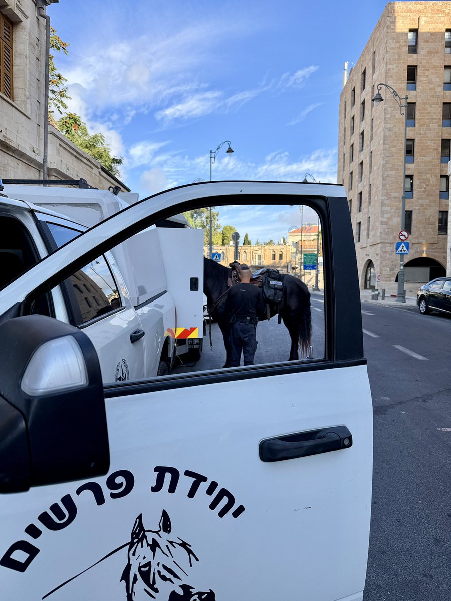 Reporter_Flash's tweet photo. Heute mal nicht bei der Reiterstaffel der @bpol_b, sondern bei 
יחידת פרשים (Jechidat Parschim) der @israelpolice, Jerusalem District https://t.co/lBRBCDAALv